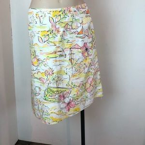 Express Hawaiian Print Skirt